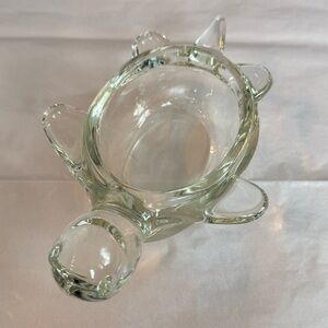 Glass turtle bowl decorative figurine